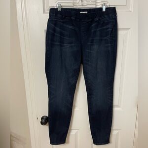 Eileen Fisher Deep Indigo Ankle straight leg Jeans large